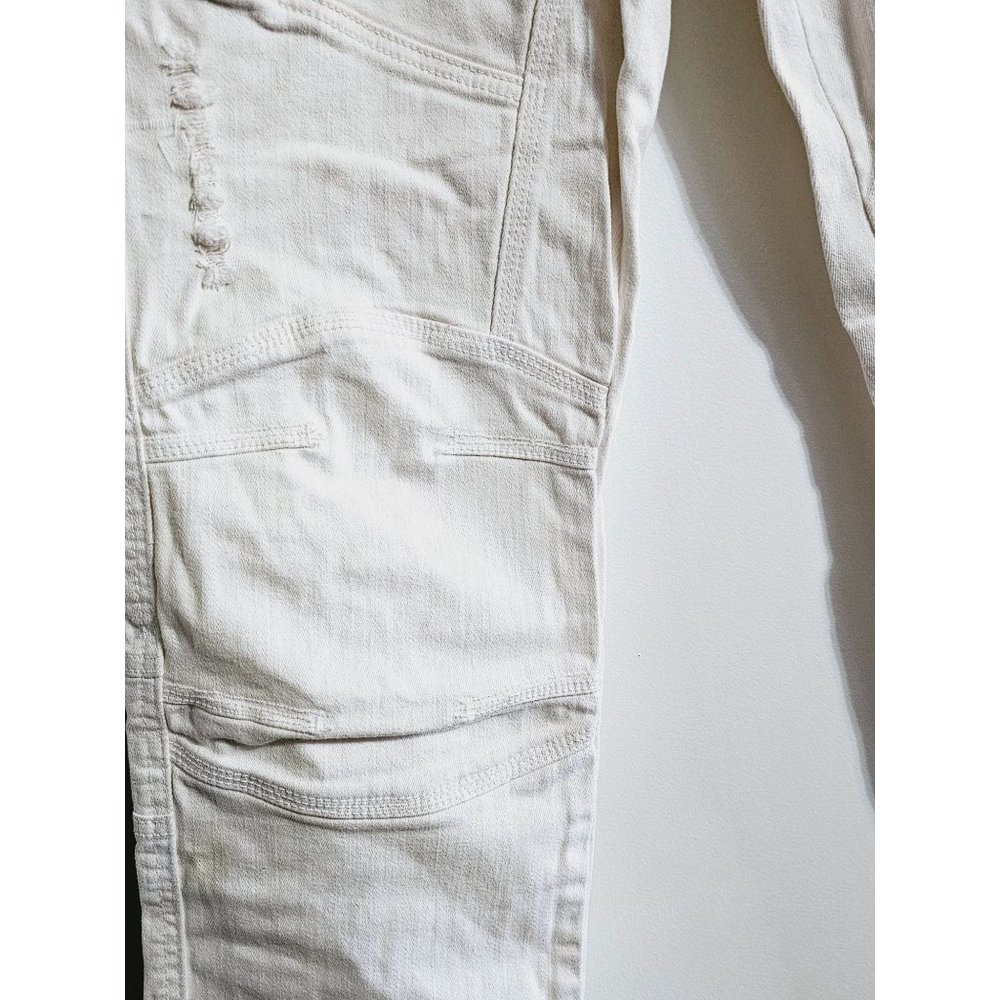 Young Republic Moto Jeans size 34 Men's biker utility jeans white - Picture 13 of 16